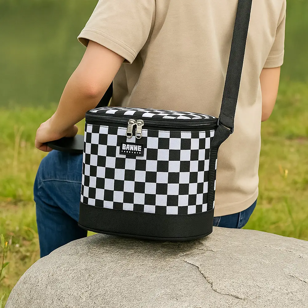 Sanne 9.5L Chequered Pattern Lunch Bag #21102 Sanne 9.5L Chequered Pattern Lunch Bag #21102